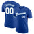Custom Royal White-Light Blue Baseball Jersey